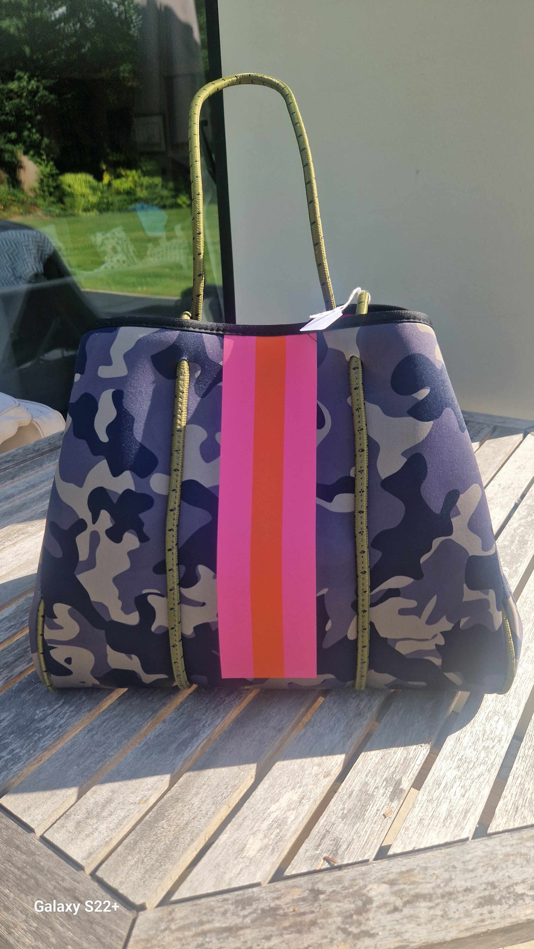 Neoprene camo tote bag sale